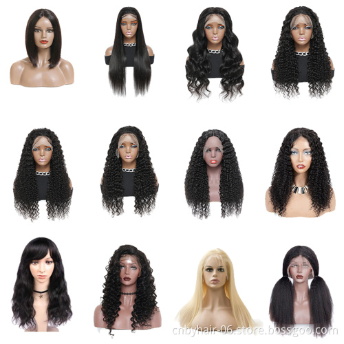 Raw Unprocessed Full Lace Wig Sale Human Remy Hair Swiss Lace Full Lace Wigs Natural Kinky Curly Virgin Hair Wigs With Baby Hair
